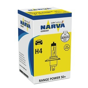 Автолампи NV H4 12V 60/55W RANGE POWER +50, 1 бр.