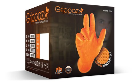 Работни ръкавици Grippaz Orange XL кутия 50 бр.