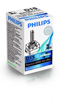 Автолампи, D1S 85V 35W P32D-2, Philips BlueVision Ultra