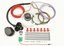 Electrical set for towbar, length 2,0m with 13-pin socket, wires in three PVC tubes, 8 wires for lighting functions and 4 thick wires or caravaning applications, 6,0m wire to connect to car battery, fuse holder