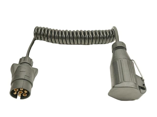 Cable adapter spiral 7/13 12V – length 1,0m, different lengths available, 1,10 EUR more for each 0,5m of cable elongation