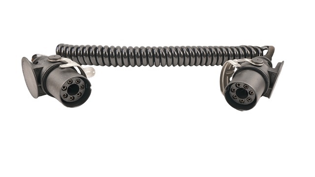 Спирален свързващ кабел EBS/ABS, 7 - PIN, 3,8m
